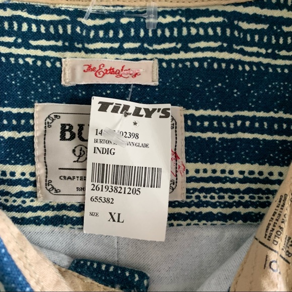 NWT Burton Button Down Shirt size XL - Picture 4 of 4